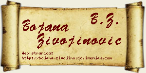 Bojana Živojinović vizit kartica